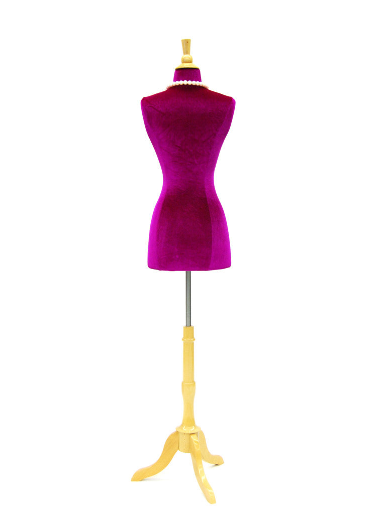 Velvet Dress Form Slipcover: Purple Size 2/4
