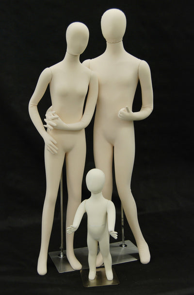 Bendable Male Cloth Mannequin with Removable Head