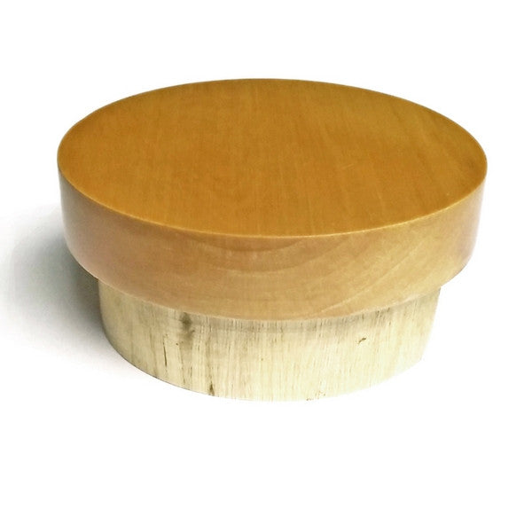 Neck Cap: Wood with Flat Top