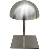 Brushed Chrome Countertop Hat Dome Display with Adjustable Height