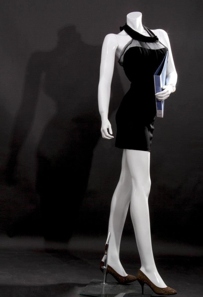 Lisa: Female Headless Mannequin 1: Glossy White