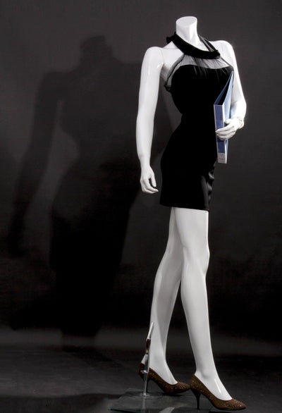 Lisa: Female Headless Mannequin 1: Glossy White