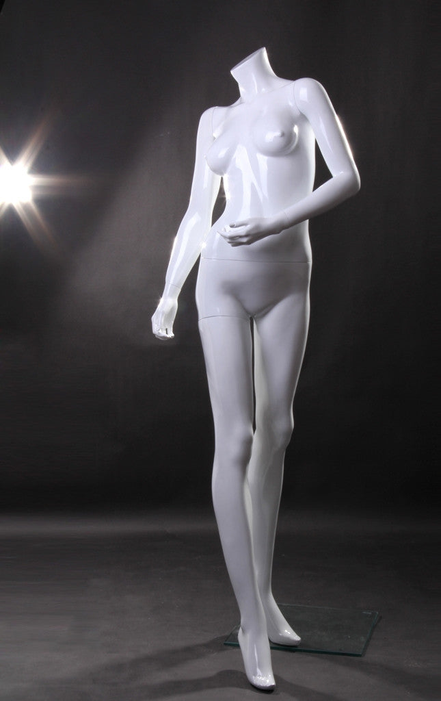 Lisa: Female Headless Mannequin 1: Glossy White