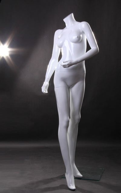 Lisa: Female Headless Mannequin 1: Glossy White