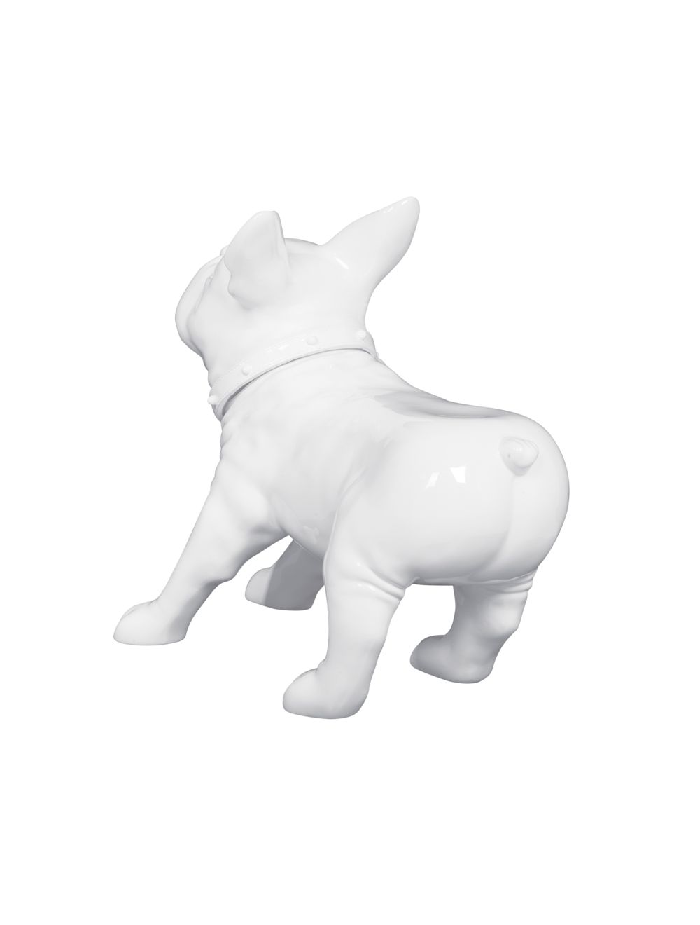 French Bulldog Mannequin - White Matte (Plastic)