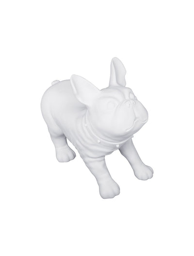 French Bulldog Mannequin - White Matte (Plastic)