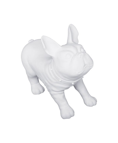 French Bulldog Mannequin - White Matte (Plastic)