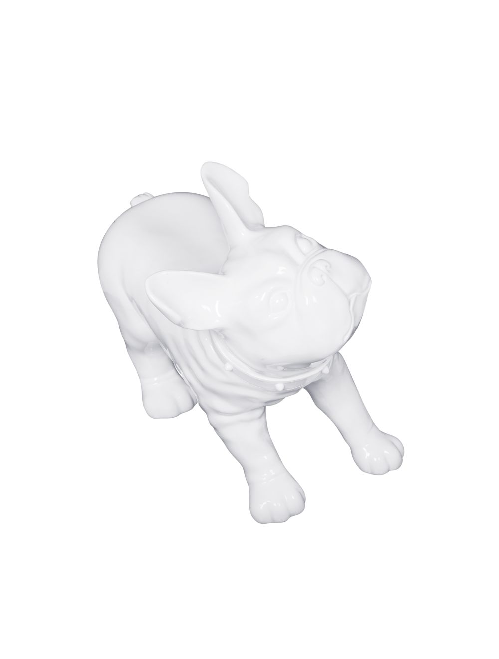 French Bulldog Mannequin - White Matte (Plastic)