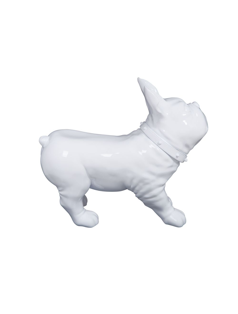 French Bulldog Mannequin - White Matte (Plastic)