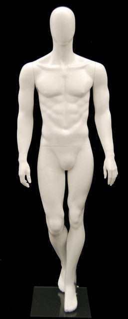 Marvin: Egghead Male Mannequin in Matte White