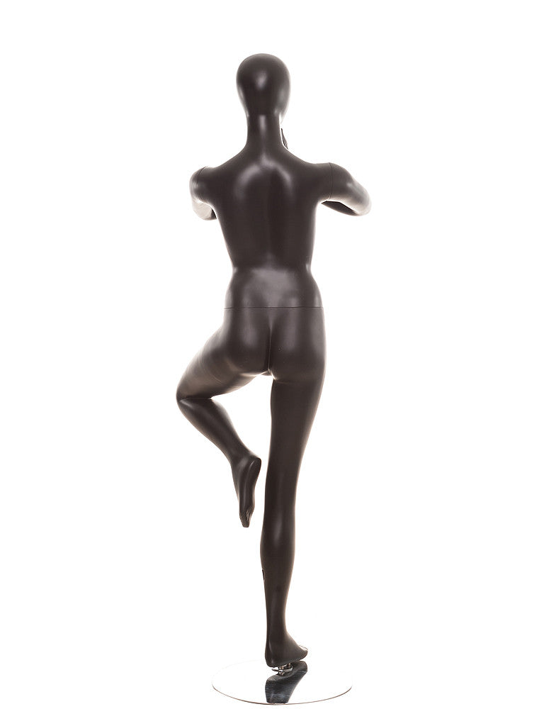 Yoga Egghead Female Mannequin in Tree Pose