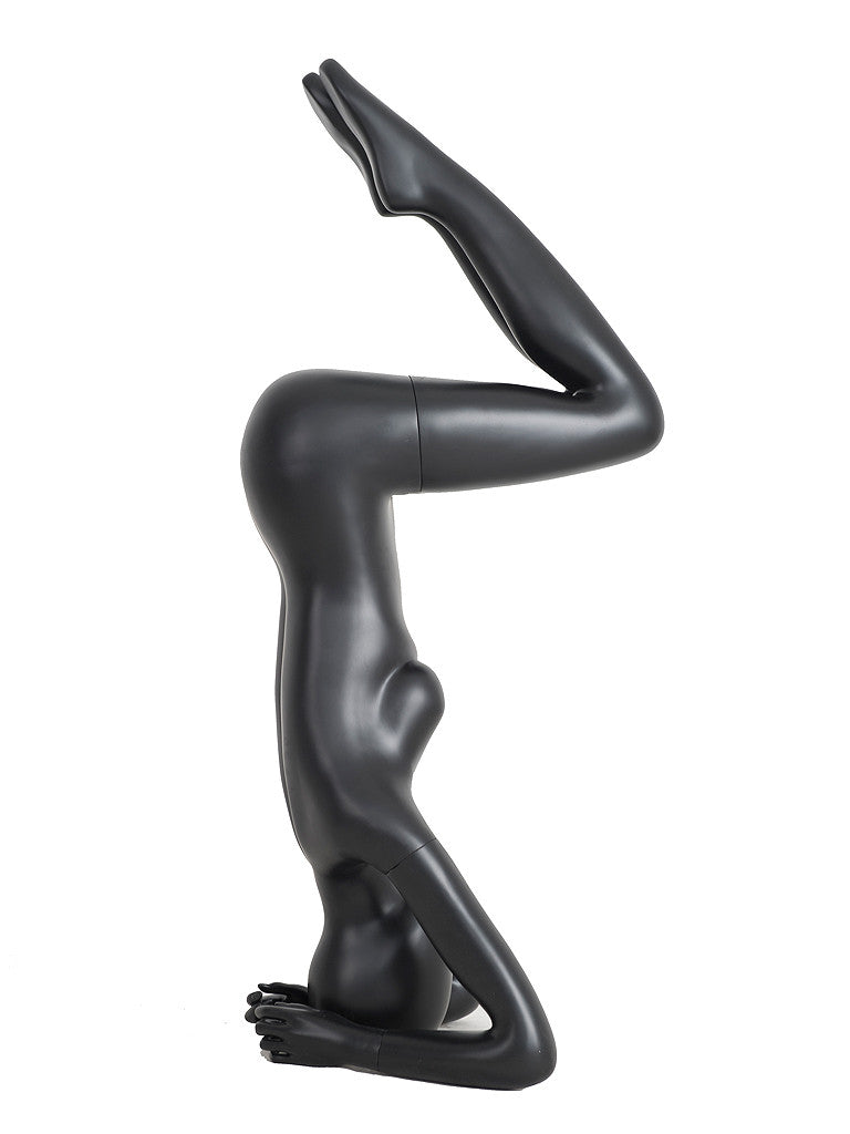 Yoga Egghead Female Mannequin in Headstand Pose