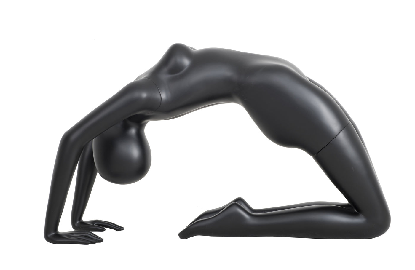 Yoga Egghead Female Mannequin in Pigeon Pose