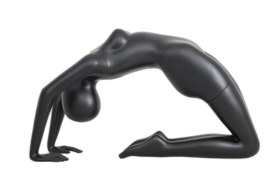 Yoga Egghead Female Mannequin in Pigeon Pose
