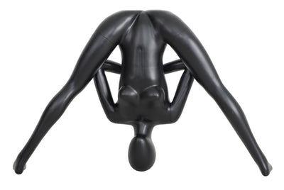 Yoga Egghead Female Mannequin Triangle Pose: Matte Black