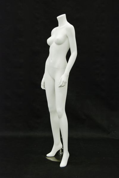 Franny 2: Headless Female Mannequin: Matte White