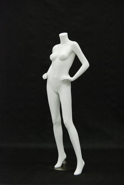 Franny 3: Headless Female Mannequin: Matte White