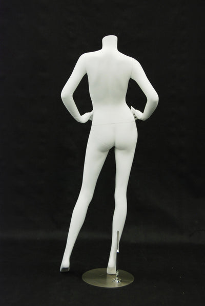 Franny 3: Headless Female Mannequin: Matte White