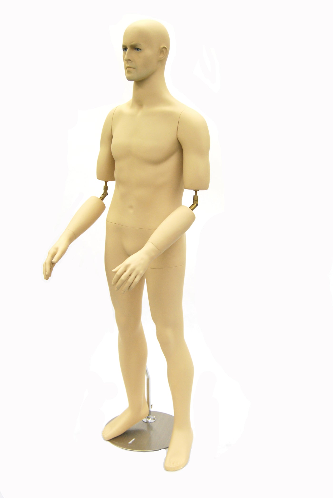 Archibald: Short Rugged Male Mannequin with Bendable Arm