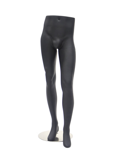 Male Mannequin Pant Leg Form: Matte Black