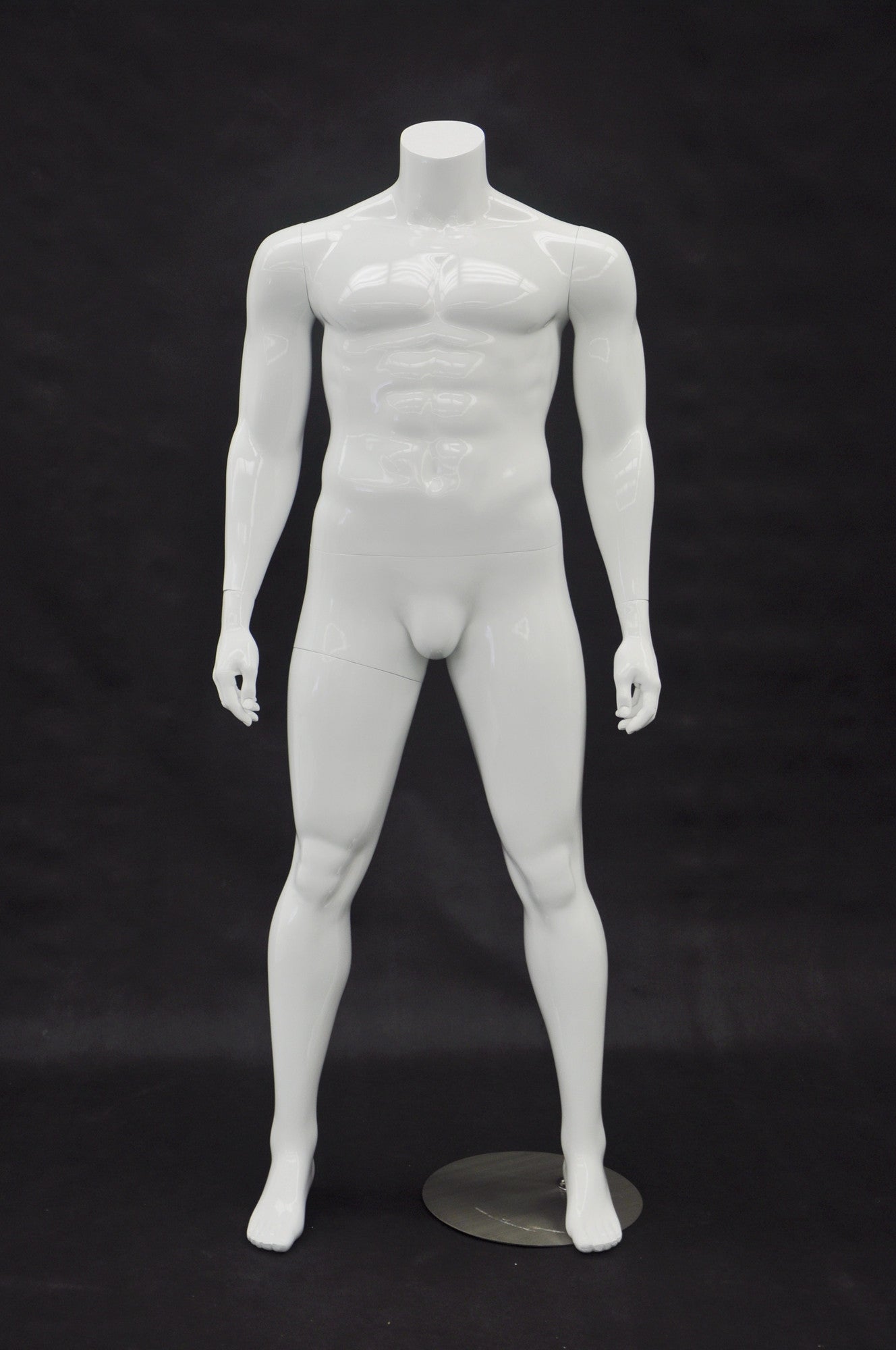 Big and Tall Mannequin Headless : White