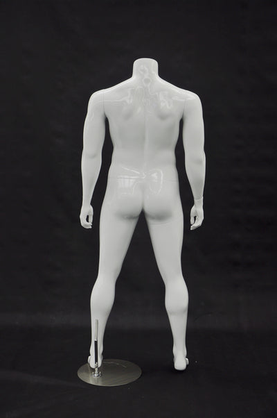 Big and Tall Mannequin Headless : White