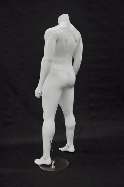 Big and Tall Mannequin Headless : White