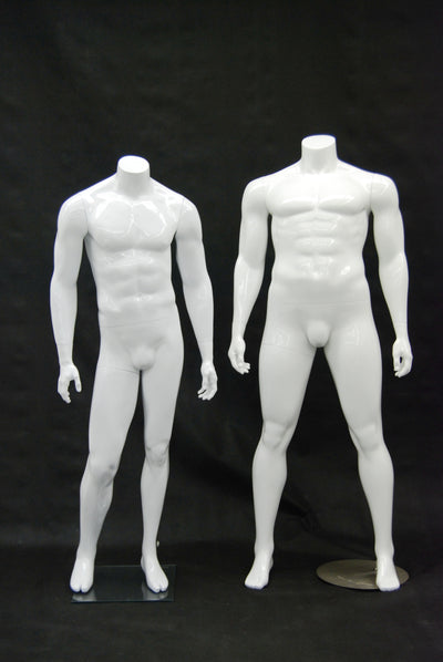Big and Tall Mannequin Headless : White