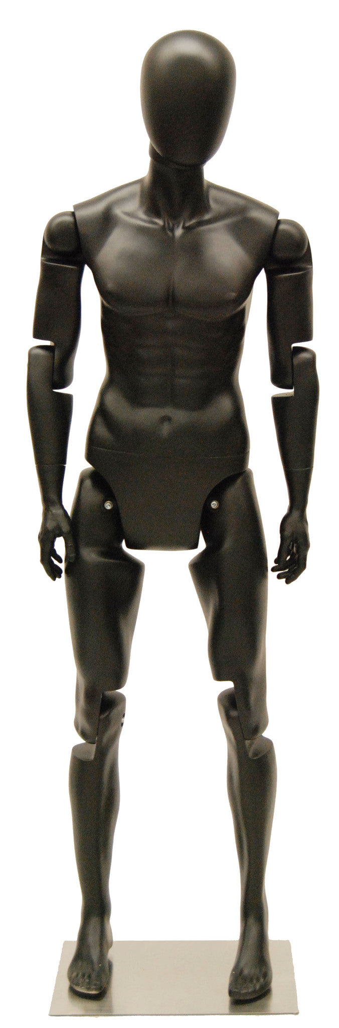 Articulated Egghead Male Mannequin #1: Black