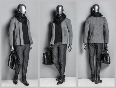 Sports Male Mannequin in Standing Pose 1:  Metallic Grey