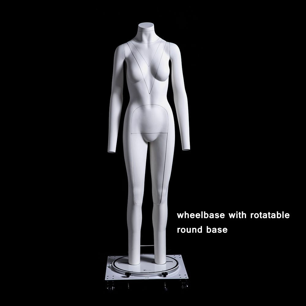 Plus Size Female "Ghost" Mannequin Deluxe Version With Rotating Base