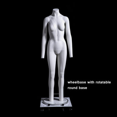 Plus Size Female "Ghost" Mannequin Deluxe Version With Rotating Base