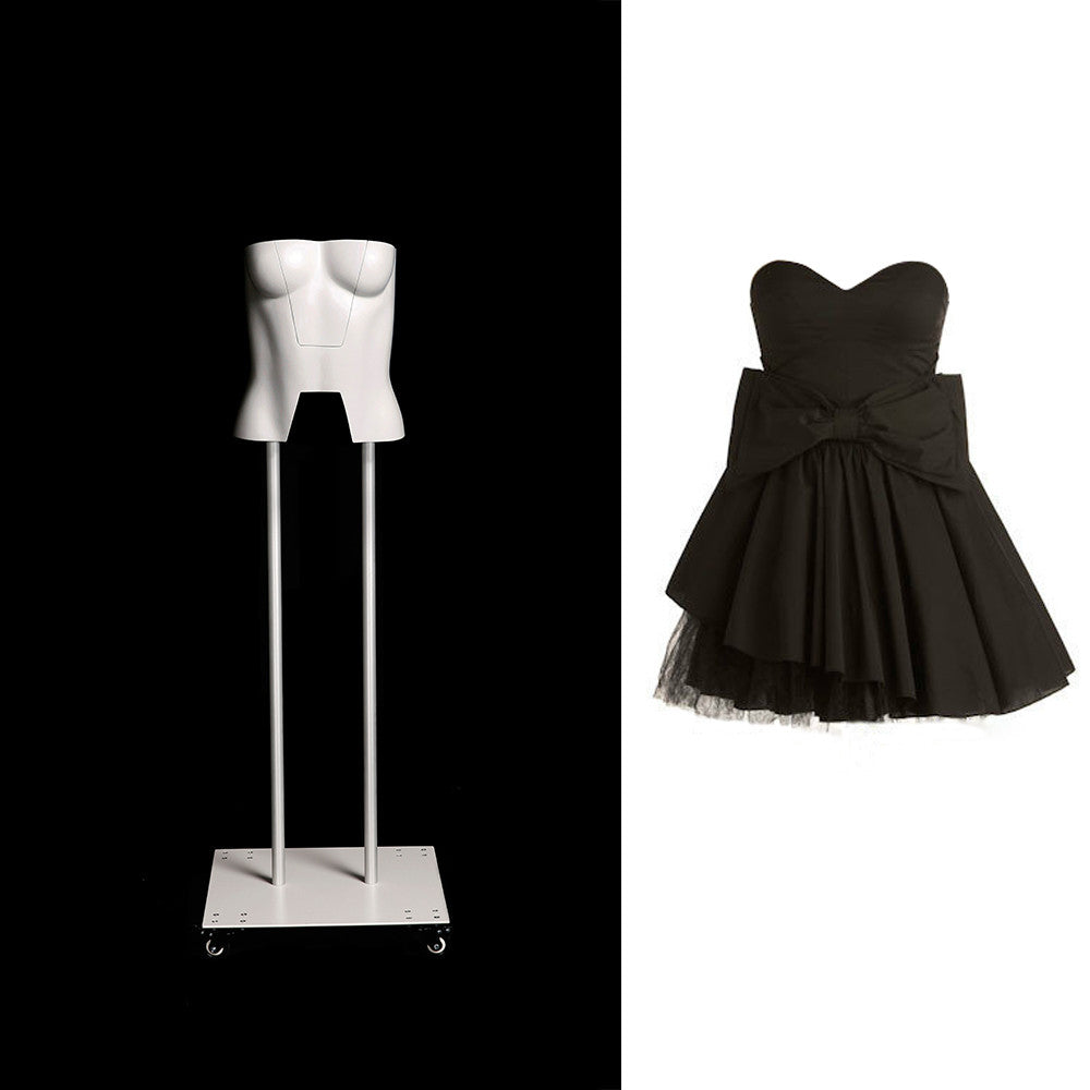 Female Ghost Mannequin: ULTRA Deluxe Version With Non-Rotating Base