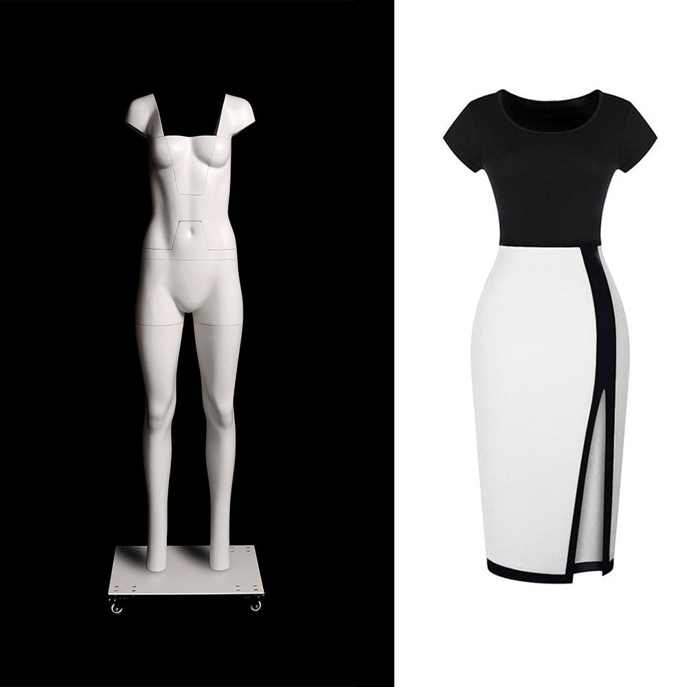 Female Ghost Mannequin: ULTRA Deluxe Version With Non-Rotating Base