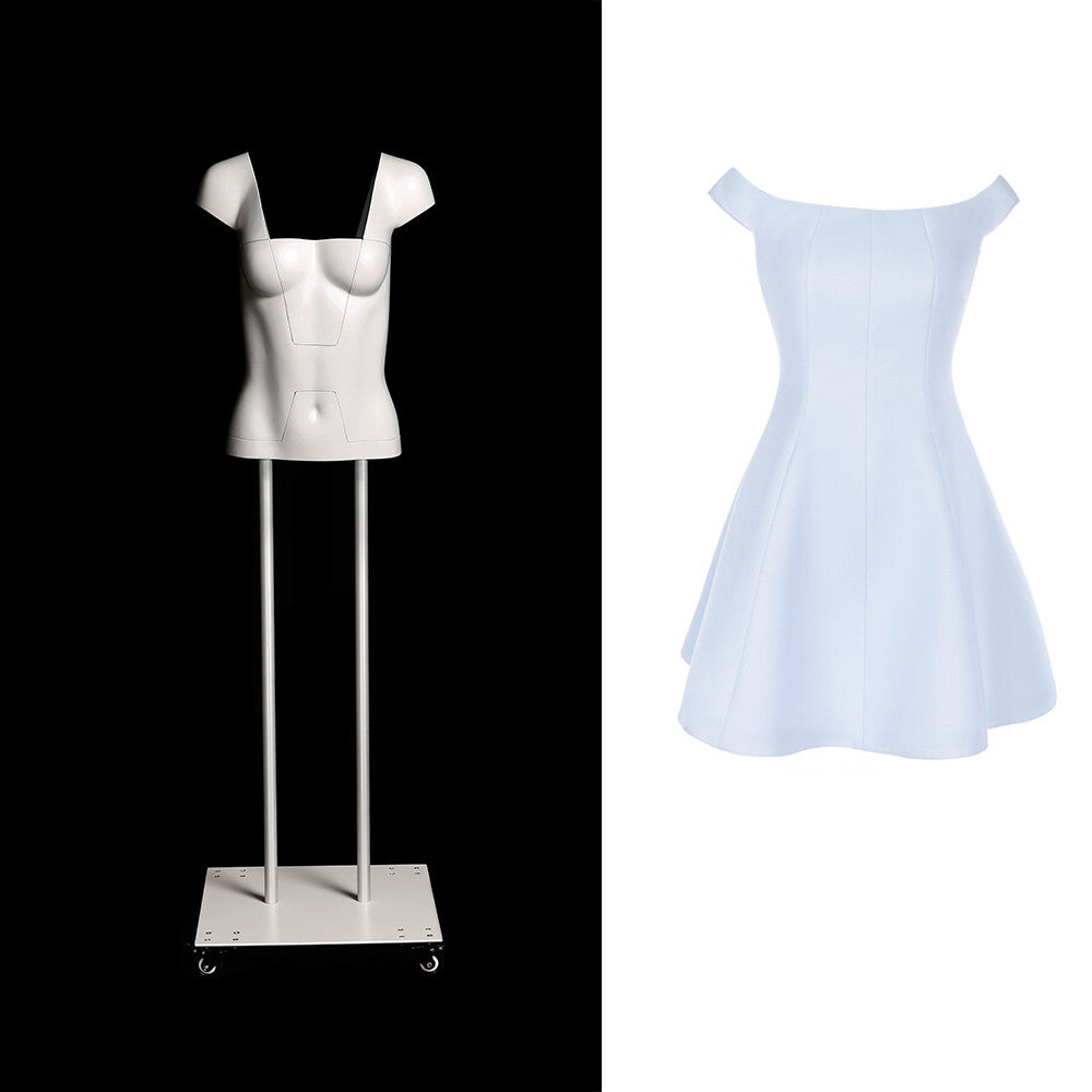 Female Ghost Mannequin: ULTRA Deluxe Version With Non-Rotating Base