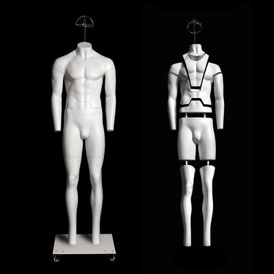 Male Ghost Mannequin: ULTRA Deluxe Version with Non-Rotating Base