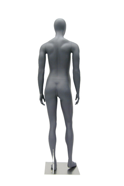 Egghead Female Mannequin in Standing Pose: Matte Grey