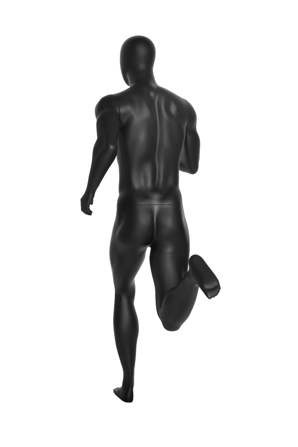 Running Egghead Male Mannequin: Matte Black