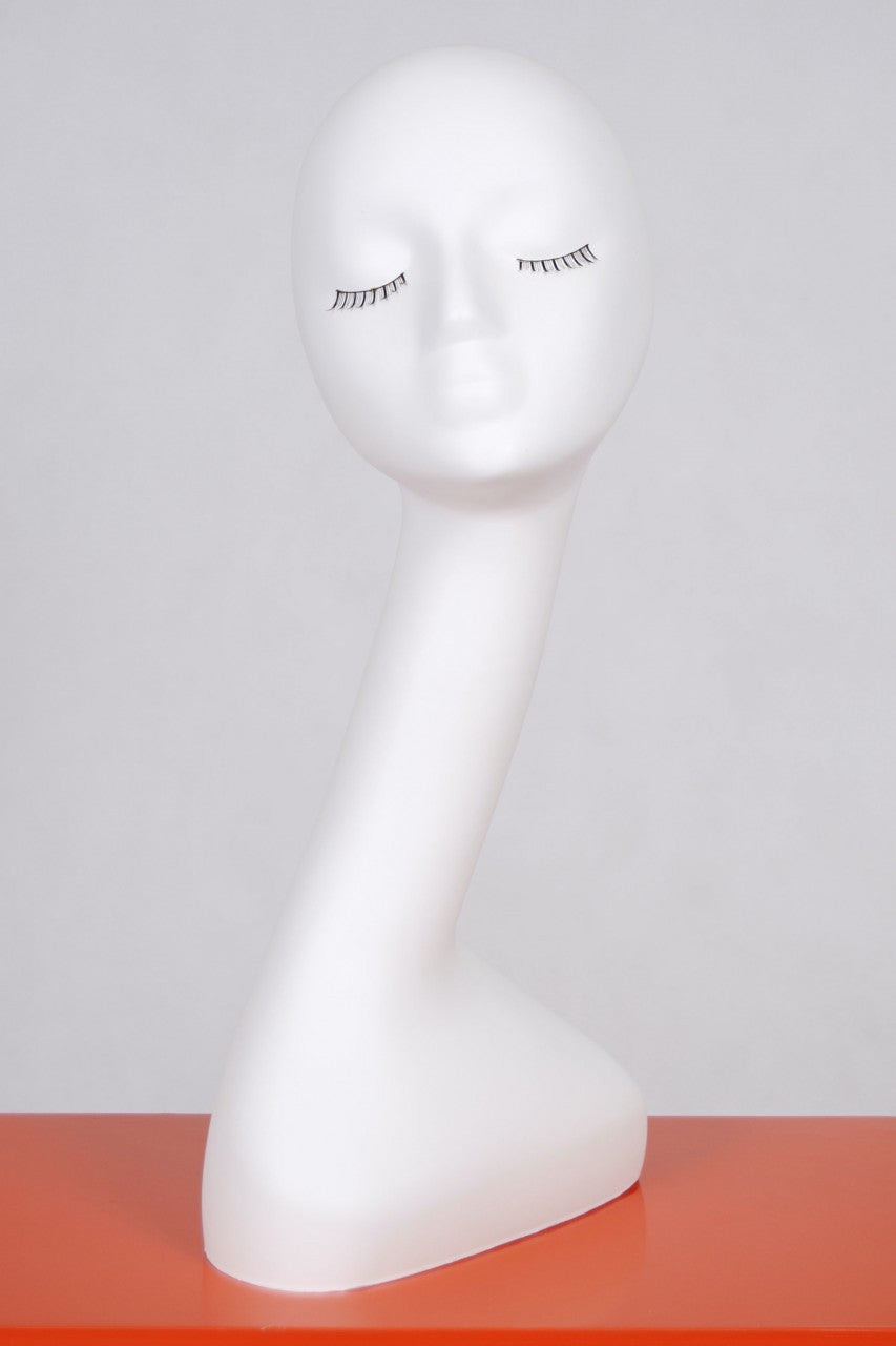 Female Mannequin Head with Elongated Neck #1