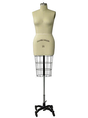 Female PLUS Size Half Body Sewing Form by ROXY: Sizes 14 - 24