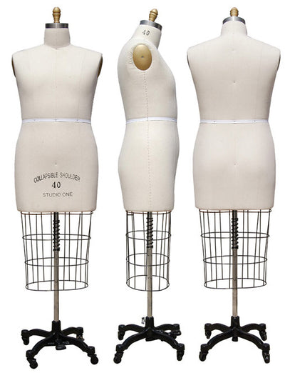 Male Half Body Sewing Dress Form: Size 40