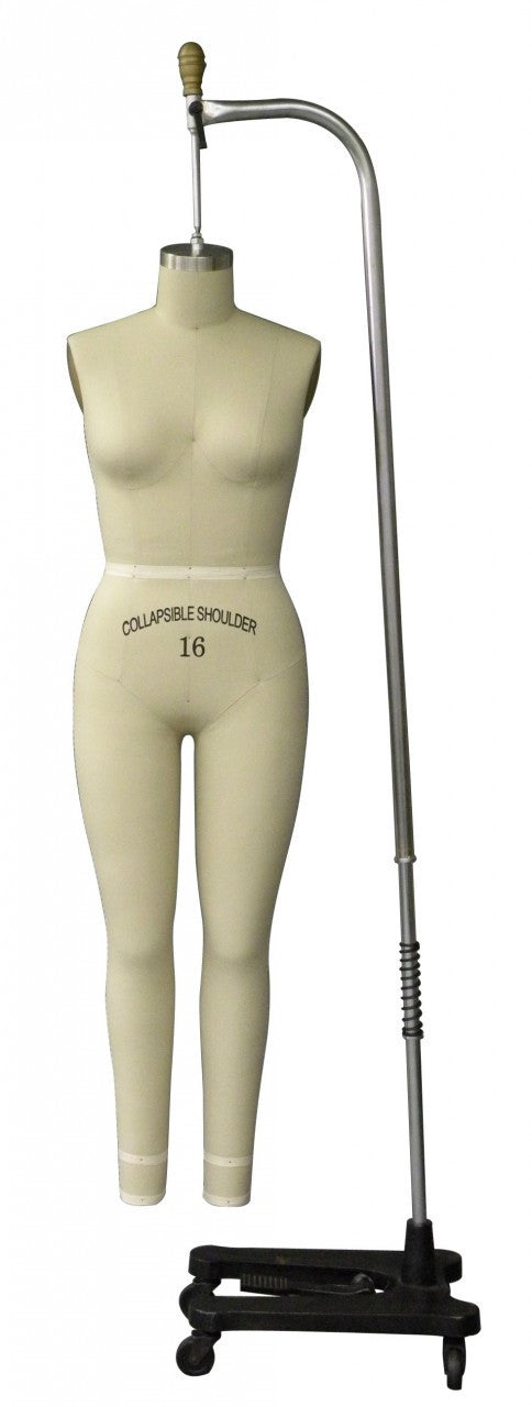 Plus-Size Female Full Body Sewing Dress Form: Size 16