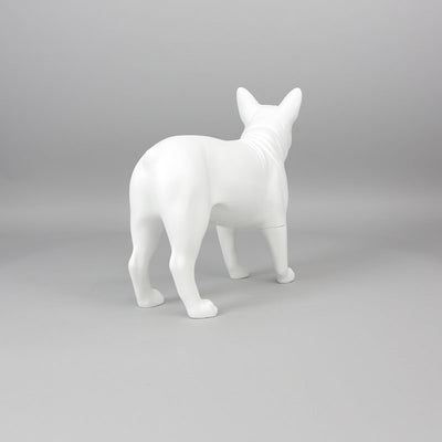 French Bulldog Mannequin: Matte White
