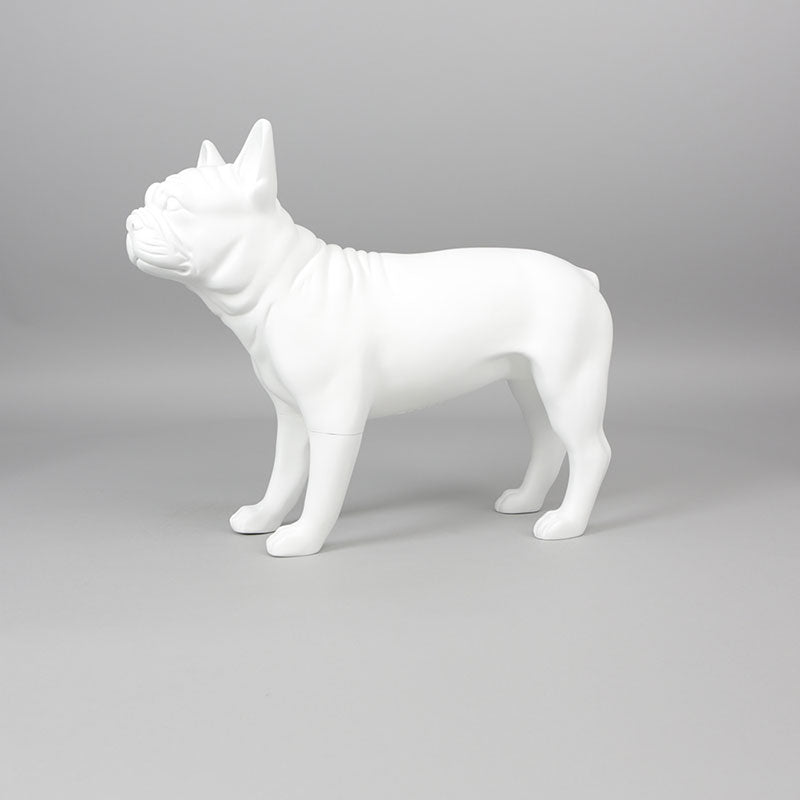 French Bulldog Mannequin: Matte White