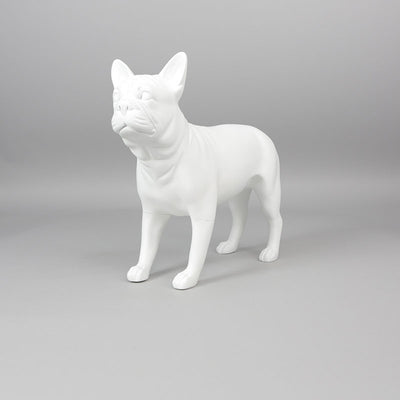 French Bulldog Mannequin: Matte White