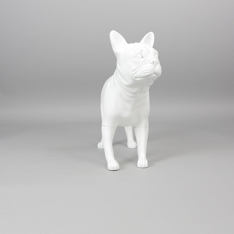 French Bulldog Mannequin: Matte White