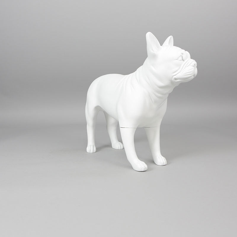 French Bulldog Mannequin: Matte White