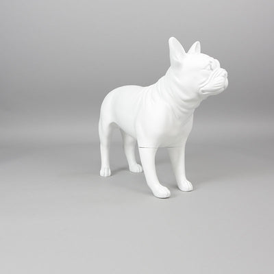 French Bulldog Mannequin: Matte White