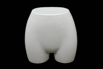 Female Butt Form - White Plastic
