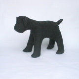 Terrier Small Size Dog Mannequin: Black or White